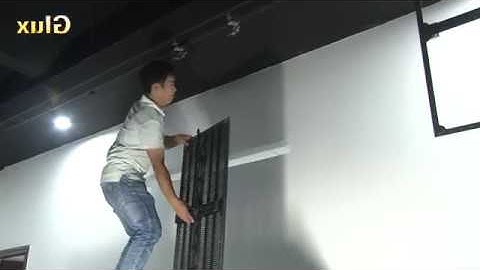 Glux BAtn transparent outdoor LED display fast installation demonstration