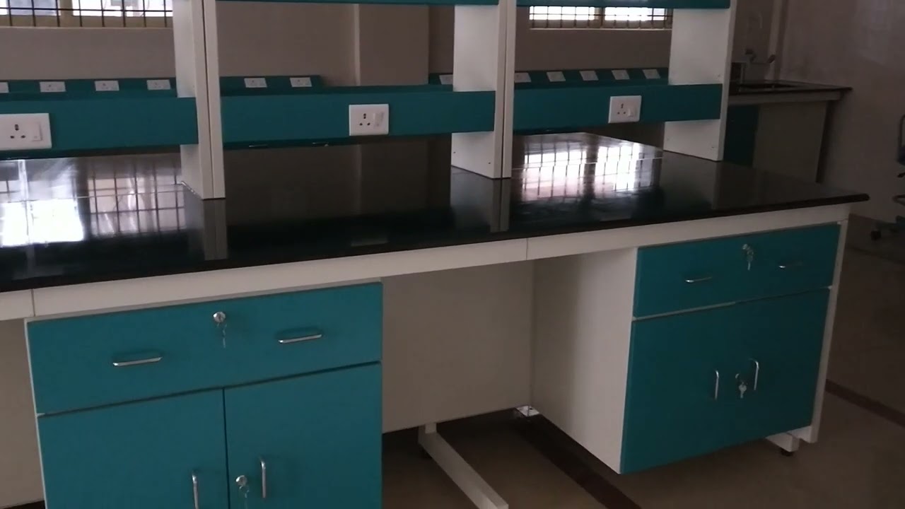 Laboratory table with granite top - C Frame model