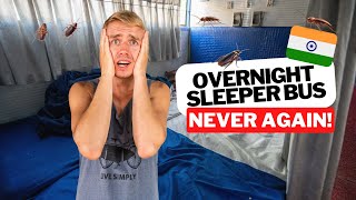 Indian SLEEPER BUS - 14 hours NIGHTMARE!!! Never again....