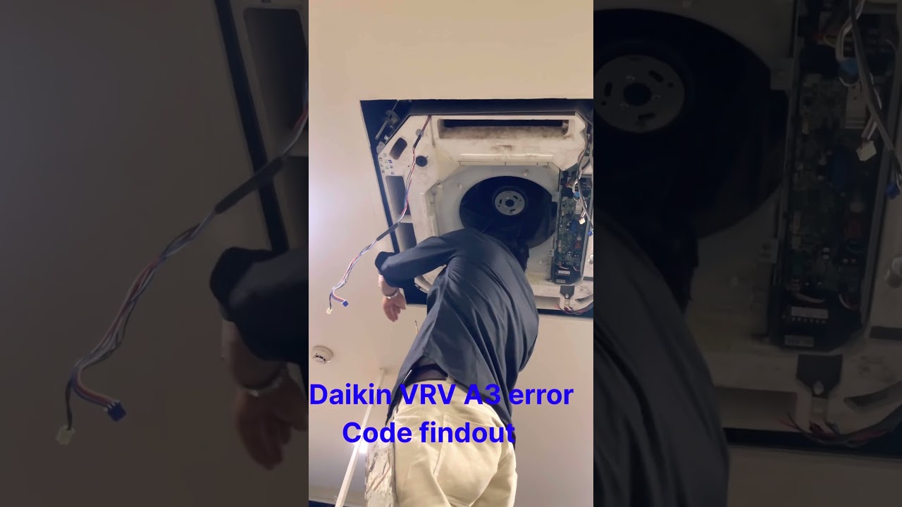 Daikin VRV A3 error code findaut Daikin￼ ￼cassette ac
