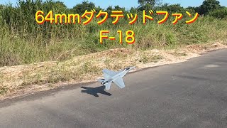 ラジコン飛行機】F-18 ダクテッドファン64mm - YouTube