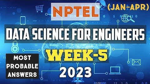 Data Science for Engineers || NPTEL week 5 answers 2023 #nptel #datascience #skumaredu #2023