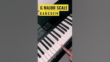 G Scale Shorts | G Major Scale Shorts | Play Learn Music Scales Piano Keyboard Instruments #shorts