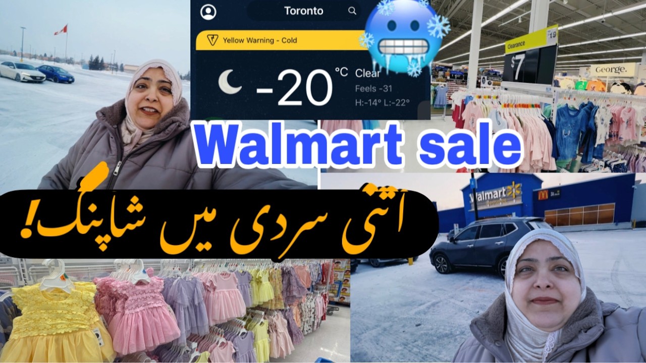 Walamart Clothing Sale Shopping Haul | -32 Degrees Temperature | Freezing Cold