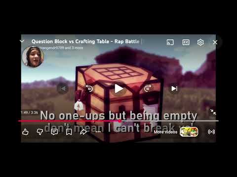 Why are boxes rapping again QUESTION MARK BLOCK VS CRAFTING TABLE REACTION