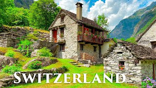 Switzerland 4K - Real Life Swiss Villages From Fairy Tales - Nature Relaxation Film 4K, Travel Vlog