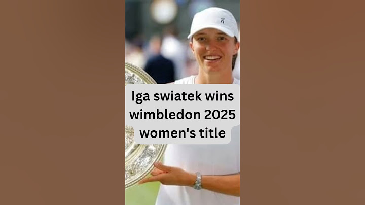 Iga swiatek to win wimbledon women’s title #wimbledon2025, #womenstennis #iga swiatek,   #grand slam