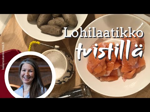 Pikantti lohi-pastalaatikko. 