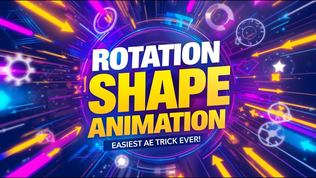 Create Smooth Rotation Shape Animation in After Effects | EASIEST ...