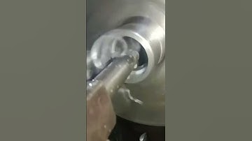 lathe machine boring process #lathe #machine #lathemachine #machineshop #metallathe