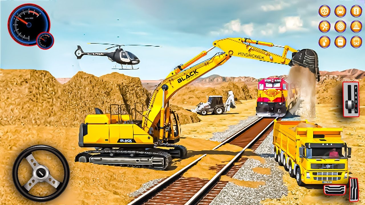 🚨City Railway Construction Simulator 3D Game 2025 |Android Gameplay