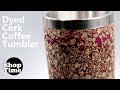 Dyed Cork Coffee Tumbler