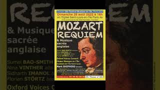 Requiem de Amadeus Mozart Oxford Voices Consort &amp; Choeur Musique en l&#39;Île