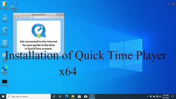 How to install Quick Time Player in Window 10  ( x64 ) | Get Software