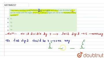 How many numbers lying between 3000 and 4000 and which are divisible by 5 can be made with the d...