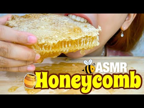 4 Request ASMR Sticky Eating Sounds : Raw Honeycomb xd83c;xdf6f;xd83d;xdc1d;  ASMR Indonesia  YouTube