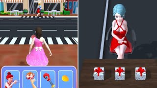 Girl Runner 3D 👩👠 Walktrought All Level Gameplay Android,ios screenshot 5