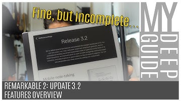 Remarkable 2: Update 3.2, Features Overview