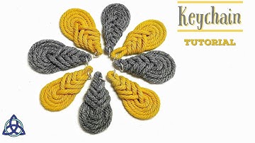 Simple Macrame Keychain Tutorial | Pipa Knot