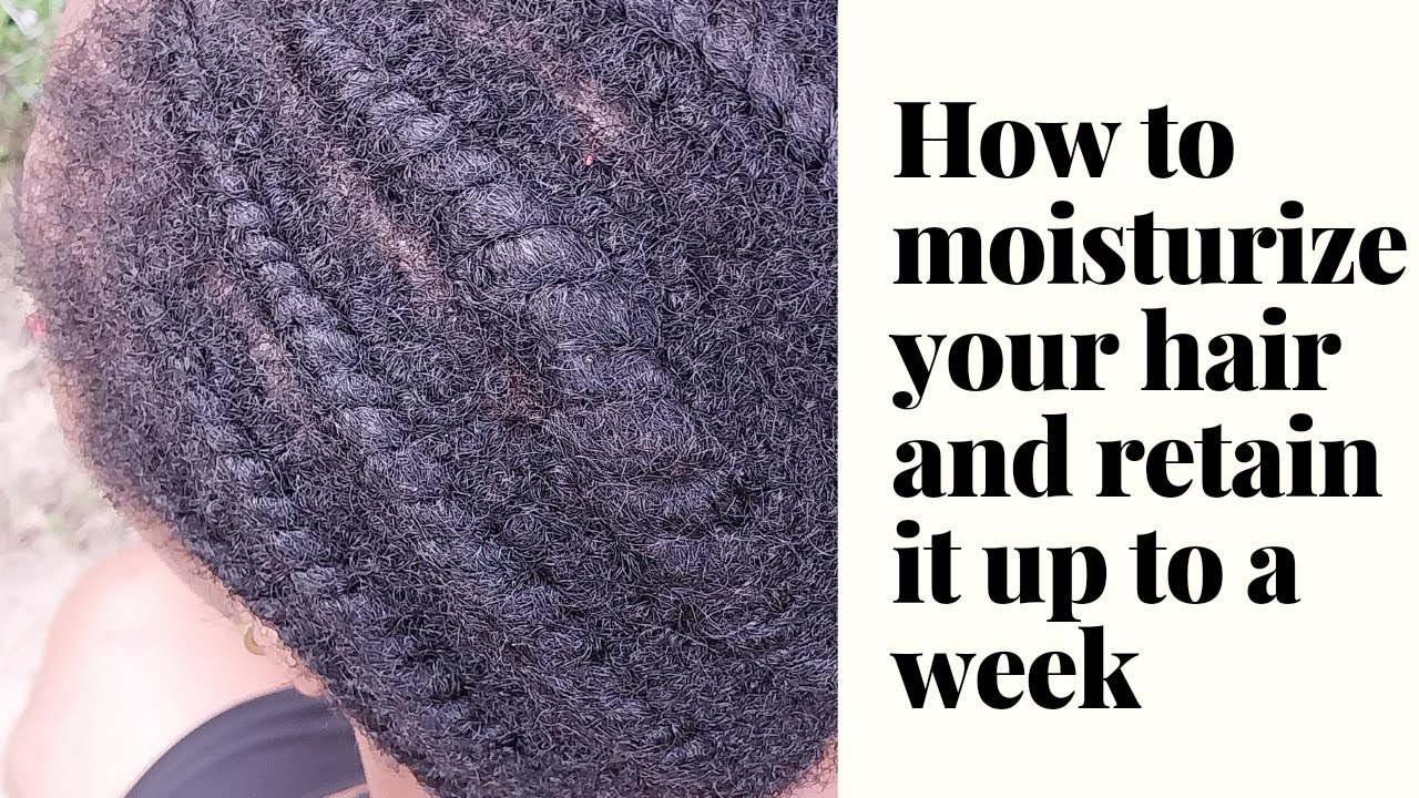 How to moisture your hair and retain moisture for a weekyoutube short