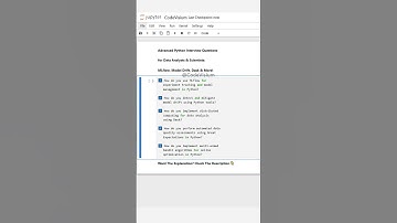 Advanced Python Interview Questions for Data Analysts & Scientists: MLflow, Model Drift, Dask & More