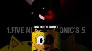 FIVE NIGHT AT SONIC'S TIMELINE | #shorts #fnas #fivenightatsonic #sonicexe #sonic #sonicthehedgehog