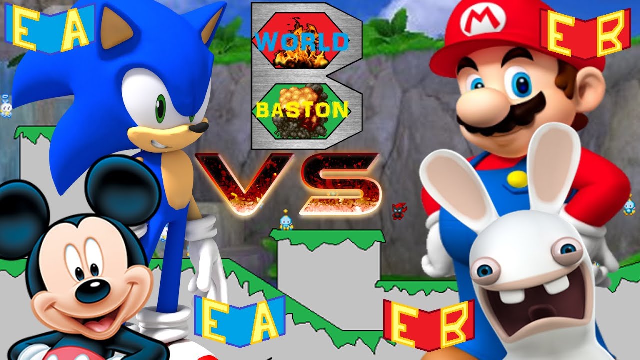 world baston 3 combat 2 contre 2 : jardin des chao (sonic adventure 2)