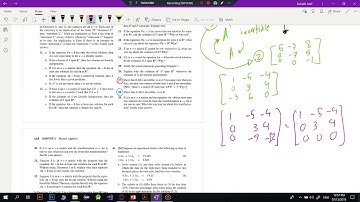 2.3 ||Characterizations of Invertible Matrices (Suggested Questions)