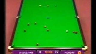 Hendry - O'Sullivan semi final Embassy world 2002 frame 16