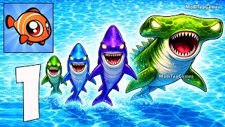 🦈 Fish Rush - Gameplay Walkthrough - Underwater Adventure and Fish Evolution (iOS, Android) screenshot 5
