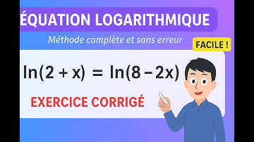 🔥 Résoudre ln(2 + x) = ln(8 − 2x) — Équation logarithmique expliquée pas à pas ✅