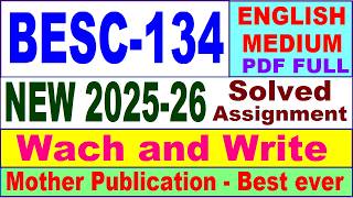BESC 134 solved assignment 2025-26 in English | besc 134 solved assignment July 2025 | ignou besc134