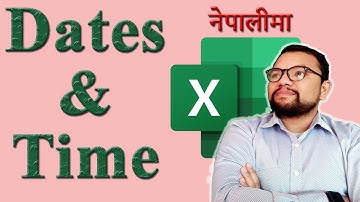 Working with date and time in excel in Nepali