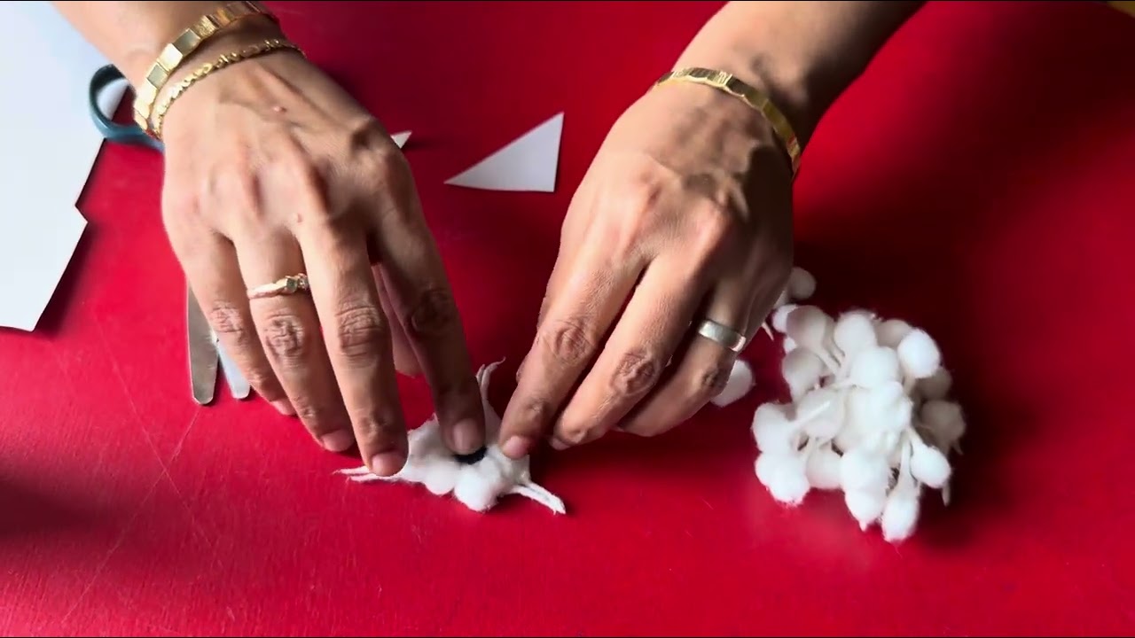 ಸುಲಭವಾಗಿ ಹೂಬತ್ತಿ ಇಂದ ಮಾಡುವ ಗೆಜ್ಜೆವಸ್ತ್ರ