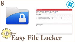 Easy File Locker برنامج تشفير و إخفاء الملفات و المجلدات بكلمة مرور screenshot 1