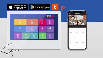 Tuya Smart App 7 Inch Video Door Phone WiFi Intercom for villa Security with Remote Control