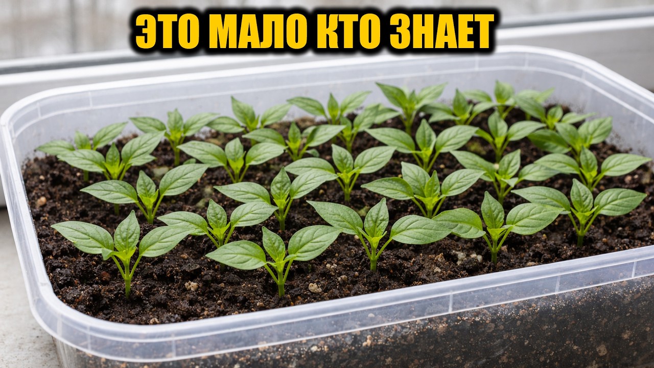 Перец взойдет за 1 день дружно и не будет вытягиваться! Секрет быстрой всхожести любых семян перца