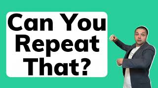 Can you repeat that, please? | English Speaking Practice #EnglishConversation #LearnEnglish
