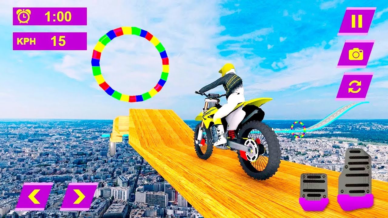 Bike Racing Games - Impossible Tricky Bike Stunts 2018 - Gameplay Android & iOS free games