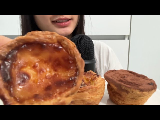 콰삭콰삭한 에그타르트 먹방,,,티라미수 에타 뒤집어지게 맛있다.... | 에그타르트 먹방 ASMR