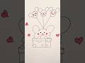 how to draw cute gifts box 🎁, easy drawing Step by step #drawing #shorts #giftbox #gift