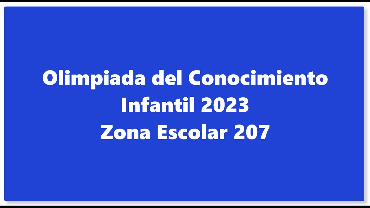 Olimpiada del Conocimiento Infantil 2023 realizada en Poturo en la