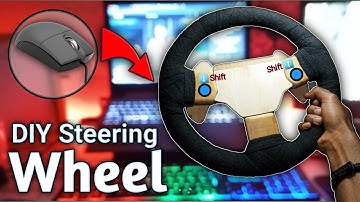 DIY Steering wheel for pc | Using mouse #diygamingwheel #gamingwheel