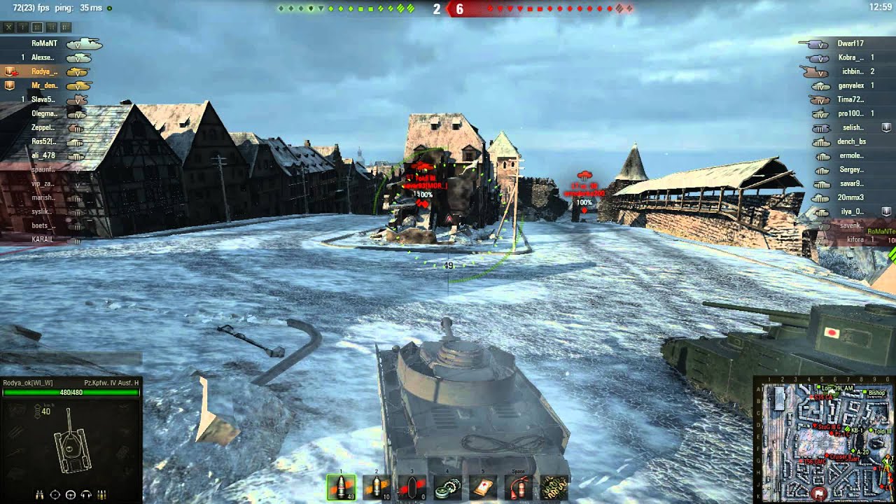Прикольный Бой На Pz 4 H  -  WorldOfTanks