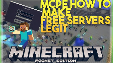 MCPE [0.13.1] How to make servers free and easy