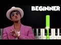 Uptown Funk - Mark Ronson | BEGINNER PIANO TUTORIAL + SHEET MUSIC by Betacustic