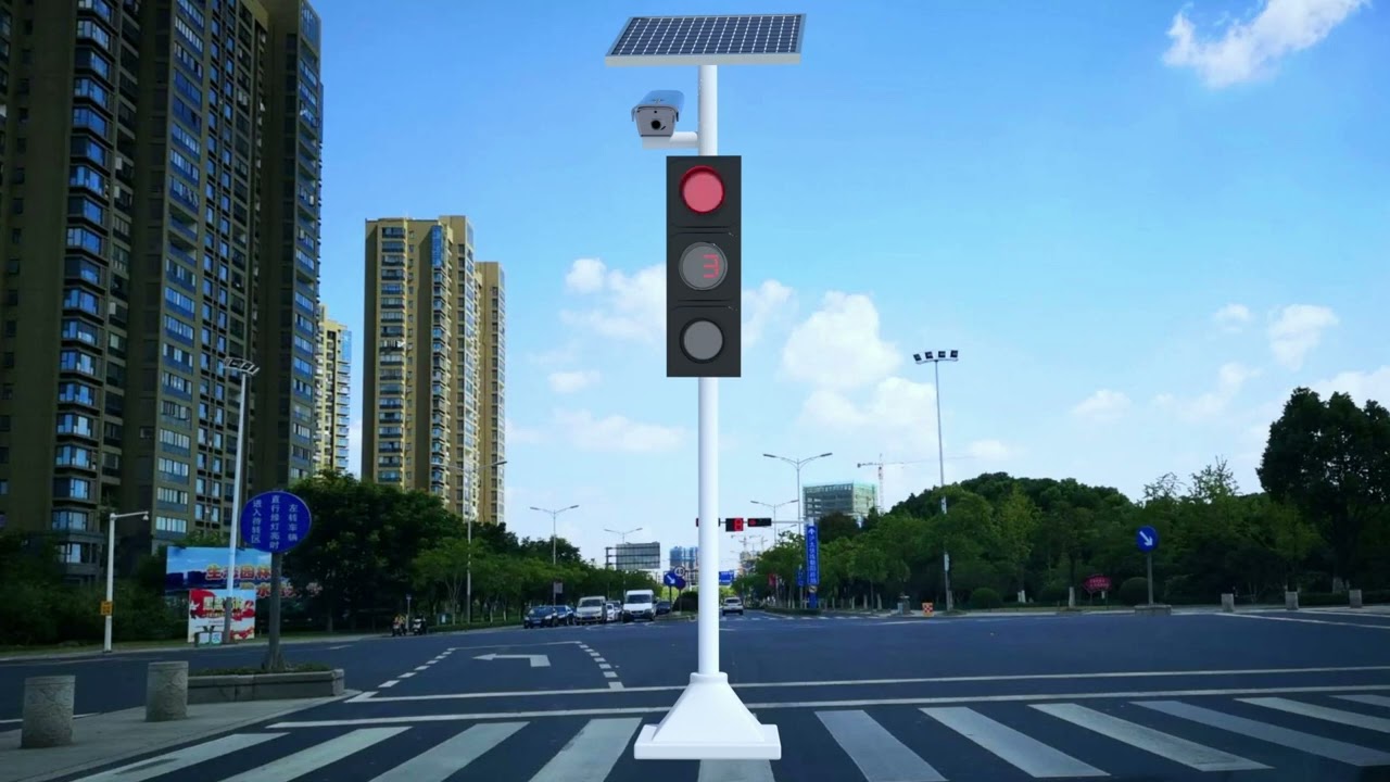 How are traffic countdown timers work with vehicle detectors