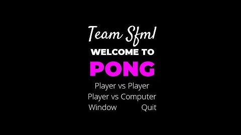 Classic Pong Game RECREATED Using C++ SFML