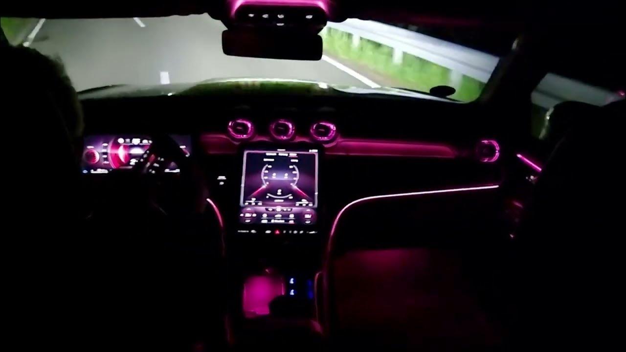 New Mercedes GLC Night Drive & Ambient Light Setting YouTube