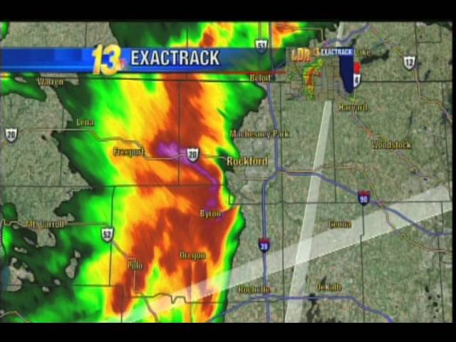 Tornado hits TV station! Rockford IL, May 22, 2011 class=